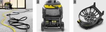 ТИХИЙ ПЫЛЕСОС KARCHER T 15/1 PROFESSIONAL HOTEL