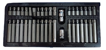 ZESTAW BITÓW IMBUS HEX TORX 40 SZT SILVER 10632