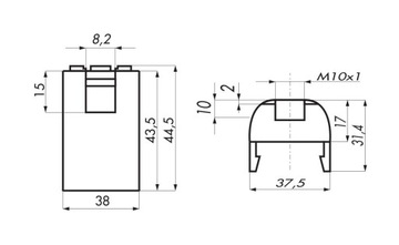 РОЗЕТКА ДЛЯ ЛАМПЫ EDISON ПЛАСТИКОВЫЙ ДЕРЖАТЕЛЬ E27 4A