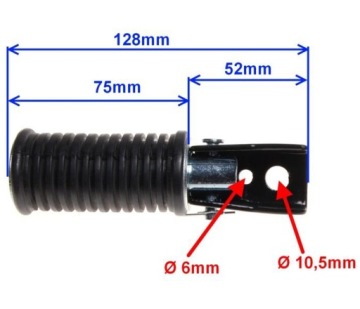 ПОДНОжки ПАССАЖИРСКИЕ РЕЗИНОВЫЕ SUZUKI GN125 GN 125