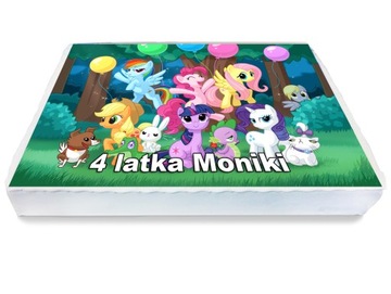 ВОЛНА ДЛЯ ТОРТА А4 My Little Pony Пони 24ч