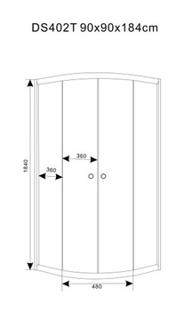 Душевая кабина BELT 90x90 PL Душевой поддон Сифон