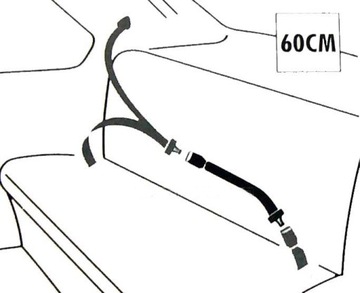 УДЛИНИТЕЛЬ РЕМНЯ БЕЗОПАСНОСТИ АДАПТЕР РЕМНЯ БЕЗОПАСНОСТИ УДЛИНИТЕЛЬ ЧАСОВ 60 ​​СМ