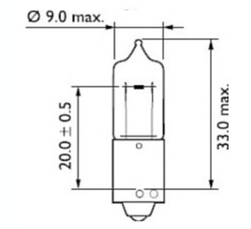 HY21W M-Tech BAW9S 12 В/21 Вт Янтарная лампа