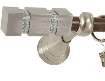 KARNISZ CRYSTAL 120 cm POJEDYNCZY 1,2 karnisze 19