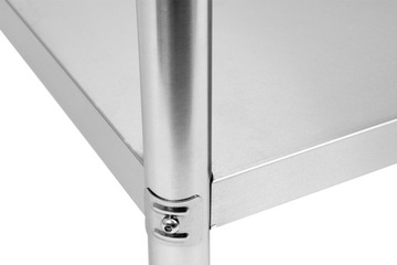 ГАСТРОНОМИЧЕСКАЯ СТОЛЕШНЯ YATO 120x60см С ПОЛКОЙ ИЗ ИНОКСА