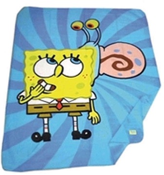kocyk KOC SPONGEBOB 120 X 150 Pan Gąbka i Gacuś