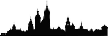 Naklejka na ścianę ścienna MIASTO Kraków dla dzieci chłopca 210 cm