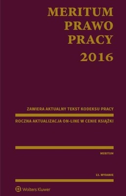 Meritum Prawo Pracy 2016 Kazimierz Jaśkowski