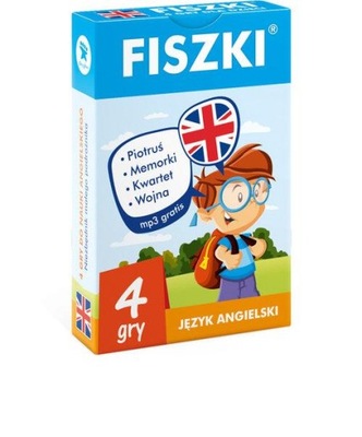 Angielski. Fiszki. 4 gry do nauki