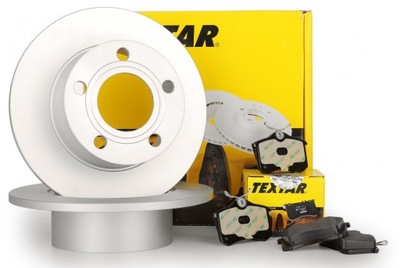 2× TEXTAR 92202303 DISC BRAKE + TEXTAR PADS BRAKE FIAT T. BRAVO 10- 2 SENSORS - milautoparts-fr.ukrlive.com