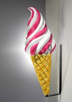 3D Lód reklama-lody Włoski kręcony figura, wiszący
