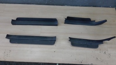 Чёрные накладки na порог накладки toyota avensis t25 фото №1