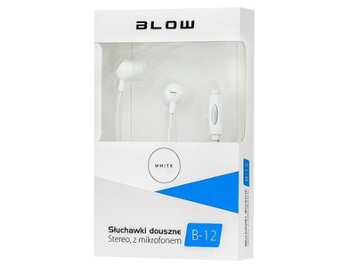 Słuchawki Douszne BLOW B-12 WHITE Biały
