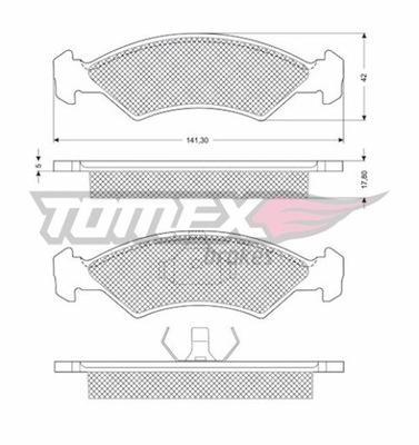 PADS BRAKE FORD FIESTA 83-89 1084/TOM - milautoparts-fr.ukrlive.com