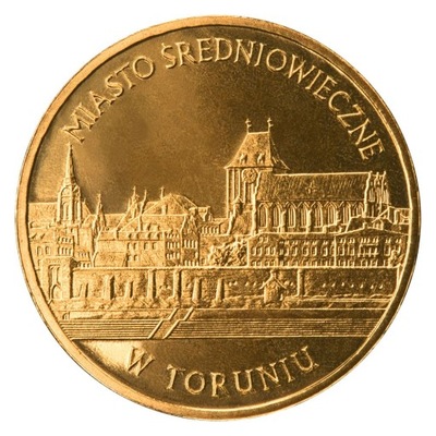 Moneta 2 zł Miasto w Toruniu