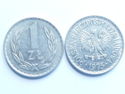 Moneta 1 zł złoty 1975 r zzm ładne