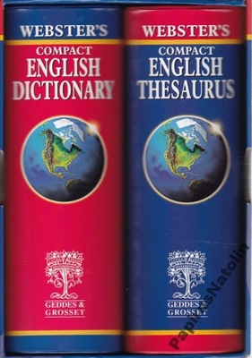 WEBSTER'S COMPACT ENGLISH DICTIONARY+THESAURUS