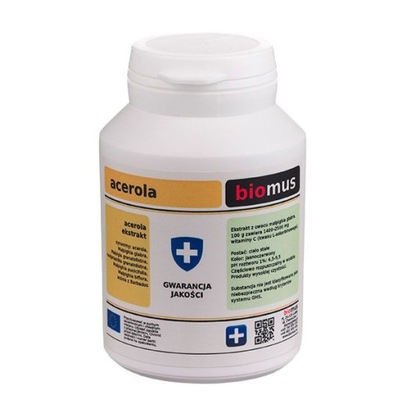 BIOMUS Acerola Witamina C Proszek 50g Biomus