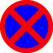 Znak Drogowy B36 60cm zakaz zatrzymywania postoju