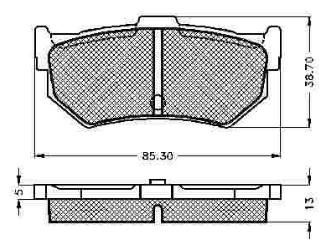 SABOTS DE FREIN DE FREIN ARRIÈRE HONDA ACCORD, SUZUKI SWIFT - milautoparts-fr.ukrlive.com