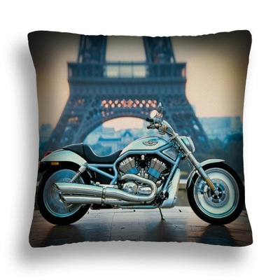 MINKY PODUSZKA MOTOR 07 HARLEY W PARYŻU EIFLA CHOPPER PL
