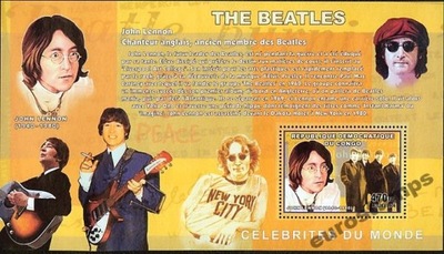 THE BEATLES J. Lennon Congo DR blok ** #CDR0614a