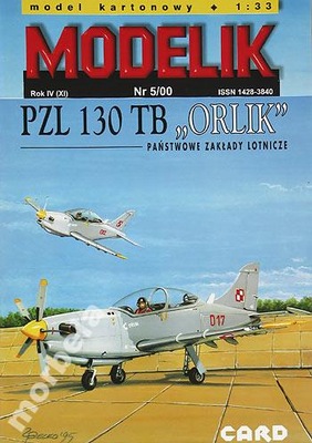 Modelik nr 5/00 PZL 130 TB ORLIK