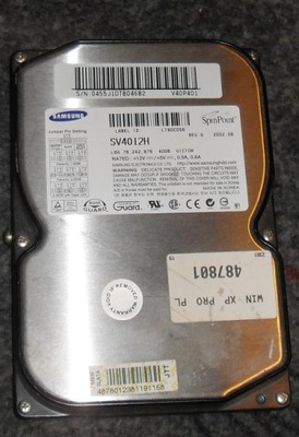 HDD SAMSUNG SV4012H VICTOR 40 GB