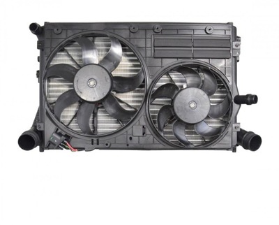 Комплект радіатор вентилятори vw passat cc 1.6tdi фото №1