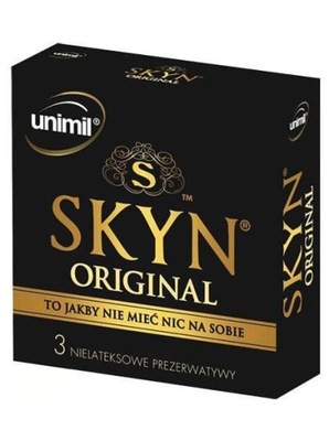Unimil Skyn Original Prezerwatywy 3sztuki !!