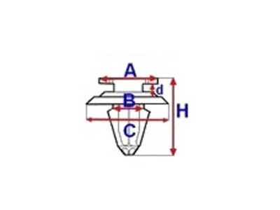 CLAMPS PINS PILLAR ROMIX A175048 - milautoparts-fr.ukrlive.com