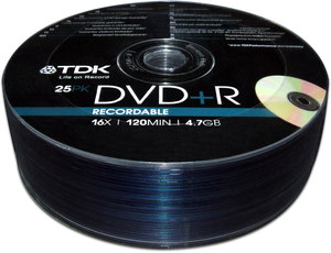PŁYTY DVD+R TDK 4,7GB x16 szpindel 100 Wa-Wa PROMO