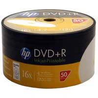 DVD+R HP 4,7 GB x16 Printable do nadruku 100 szt