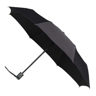 Klasyczna składana czarna parasolka automatyczna