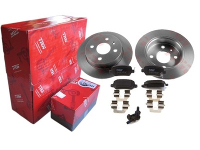 DISCS PADS TRW REAR OPEL ASTRA G H 4 OTW - milautoparts-fr.ukrlive.com