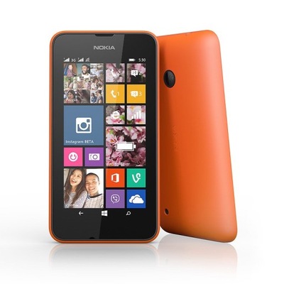 NOKIA LUMIA 530 KOMPLET bez simlock POMARAŃCZOWA