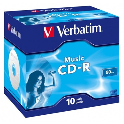 VERBATIM CD-R 700MB 52X AUDIO MUSIC PRO 10szt box!