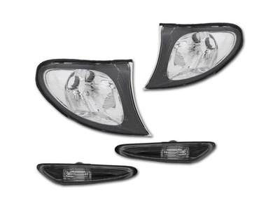 DIRECTION INDICATOR BLINKER SET 4 PIECES BMW 3 E46 FACELIFT BLACK - milautoparts-fr.ukrlive.com