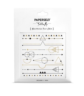 Tatuaż na rękę ramię plecy konstelacja Paperself