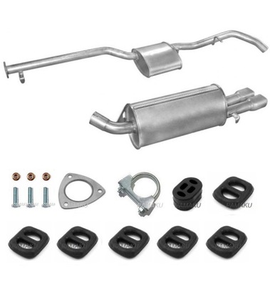 Opel calibra 2.0 глушники 2 труби фото №1