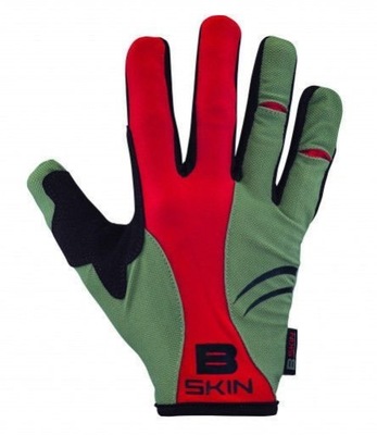 Rękawiczki B-Skin Enola szaro-czerwone L