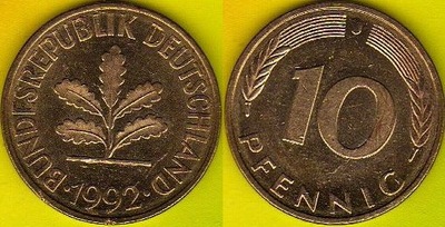 RFN - 10 Pfennig 1992 r. J