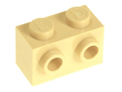 LEGO Klocek z wypustkami 1x2 11211 tan - 2 szt.