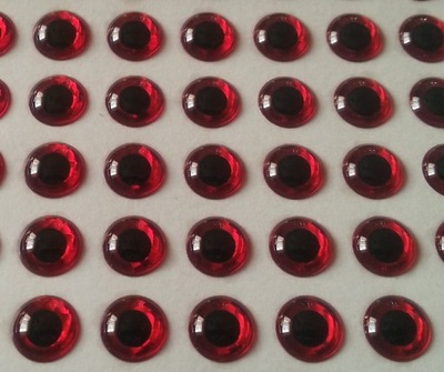 OCZY 3D 5 mm CZERWONE 100 sztuk