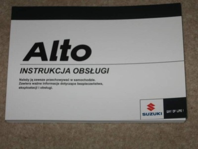 Suzuki Alto hatchback polska instrukcja obsługi 2009-2014