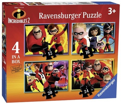 Ravensburger Puzzle I nie ma mocni Incredibles 4w1