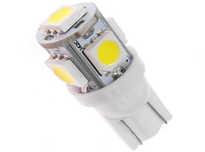 ŻARÓWKA LED W5W T10 R10 postojówki 5 SMD FV KRK