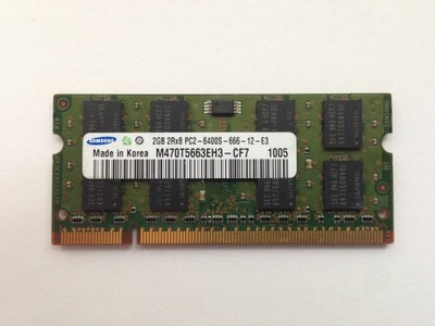 SAMSUNG SODIMM 2GB DDR2 PC2 6400 800MHz