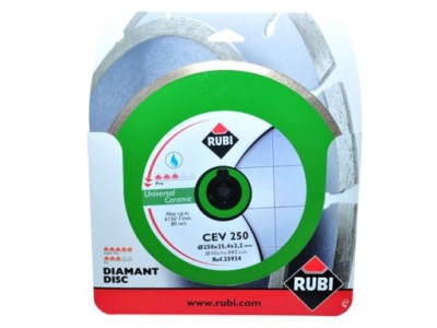 Diamantový kotúč RUBI CEV250 PRO porcelánu glazúra